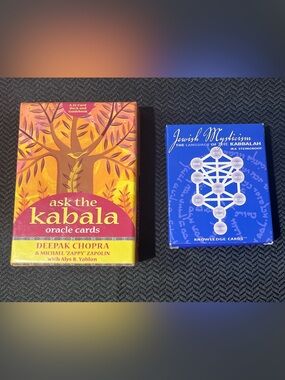 Ask the Kabala Oracle Deck & Jewish Mysticism Knowledge Cards Bundle Tarot